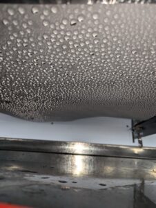 wet drip pan